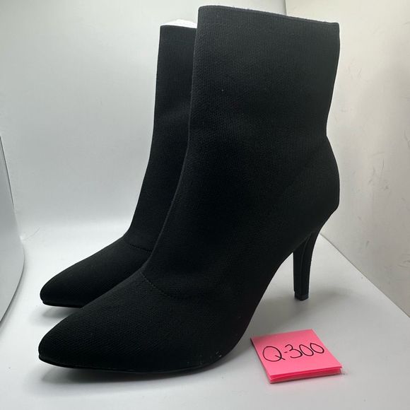 CUSHIONAIRE Women's stretch knit Heel +Memory Foam 8.5 BLACK - Picture 3 of 7